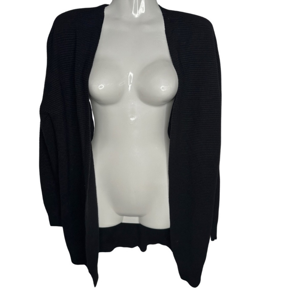 Twik | Ribbed Knit Open Cardigan Sweater Small